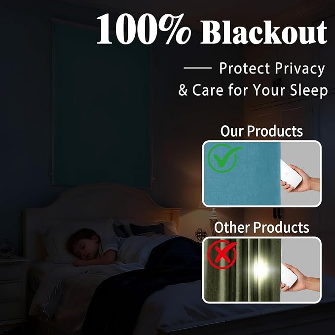 Adhesive 100% Blackout Curtain