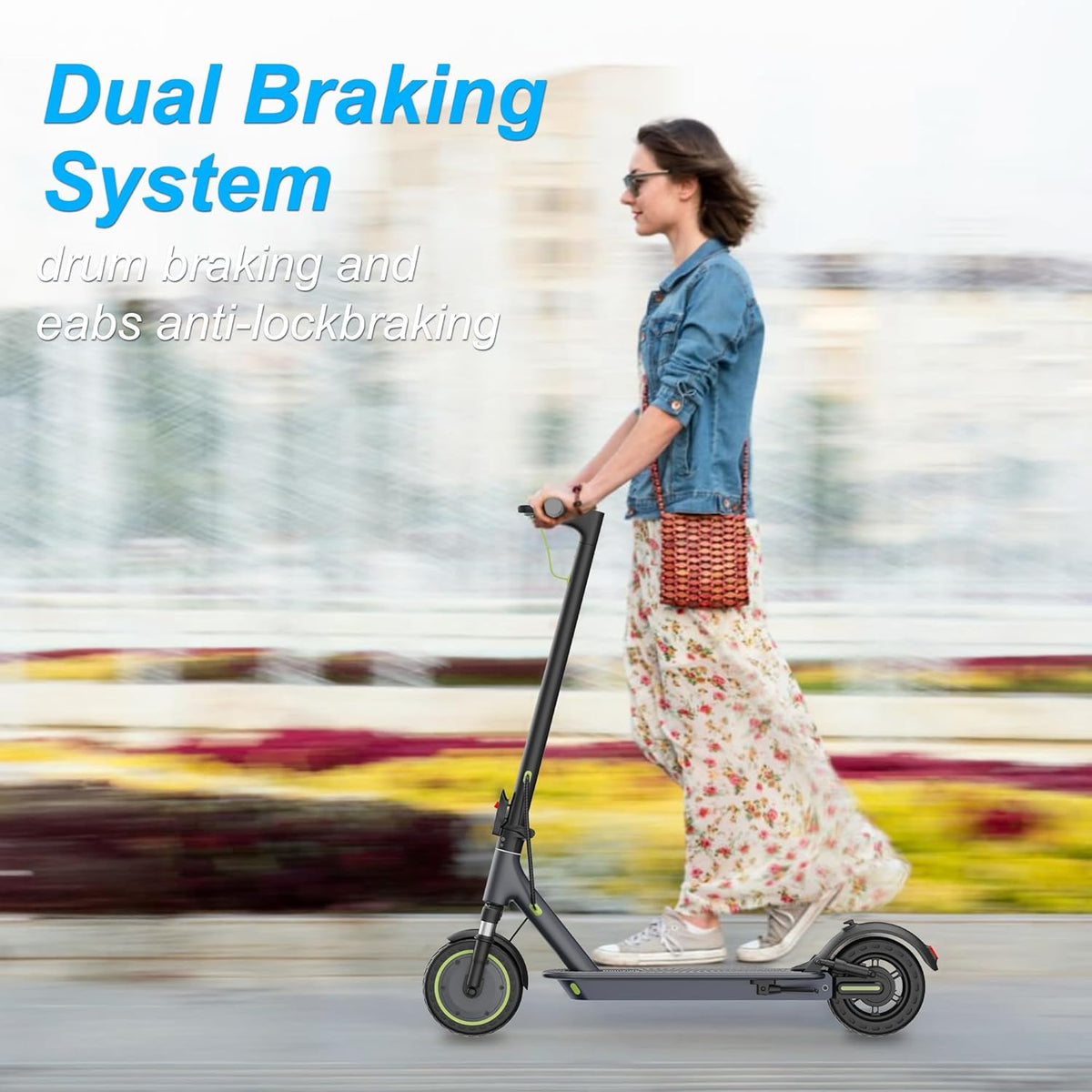 Roinside Electric Scooter - High-Speed 350W/500W Motor | Long-Range Up to 62 Miles | Foldable Design