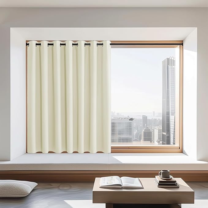 NICETOWN Blackout Curtains 72 inches Long, Grommet Privacy Window Treatment