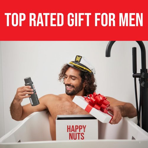 HAPPY NUTS Comfort Cream Deodorant for Men - Aluminum-Free Anti-Chafing & Odor Control | 3.4 Fl Oz