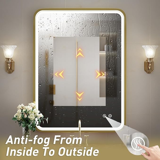 24x32 Inch LED Bathroom Mirror