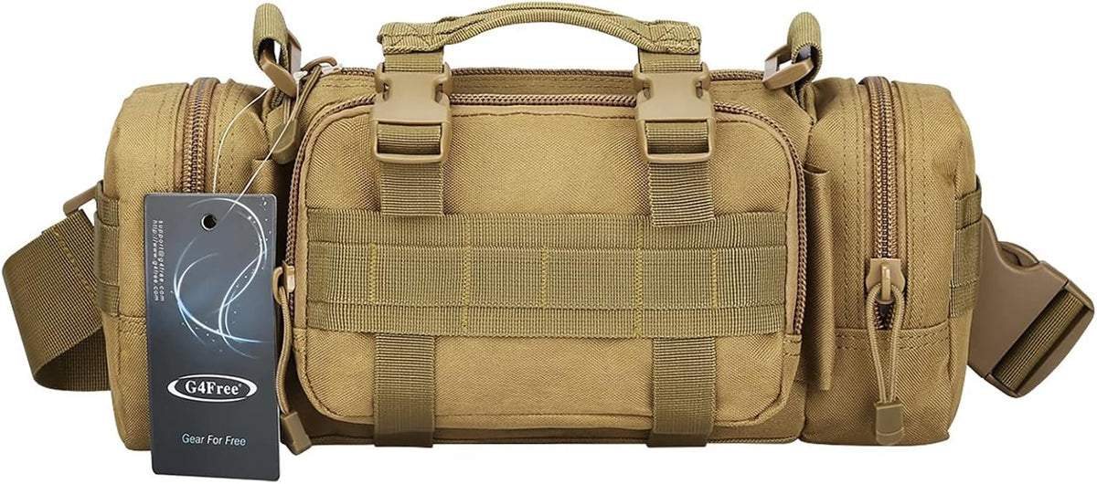 Tactical Waist Pack - G4Free Small Fanny Sling Bag with Hand Carry Handle