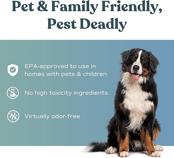 NatureTek Pest Control Kit - Pro Grade Plant Based Pest Control Spray, Long Lasting Effect, DIY Pesticide Sprayer, Bugs and Cockroach Repellent, Family/Petsafe Spray for Fly Mosquito