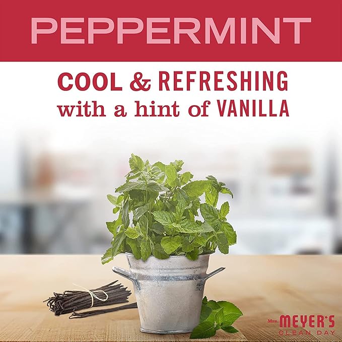 Mrs. MEYER'S CLEAN DAY Multi-Surface Cleaner, Peppermint, 16 Fl Oz. (Pack of 12)
