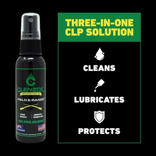 Clenzoil Field & Range CLP Gun Lubricant - Premium Rust Preventative - 2 oz Fine Mist Sprayer