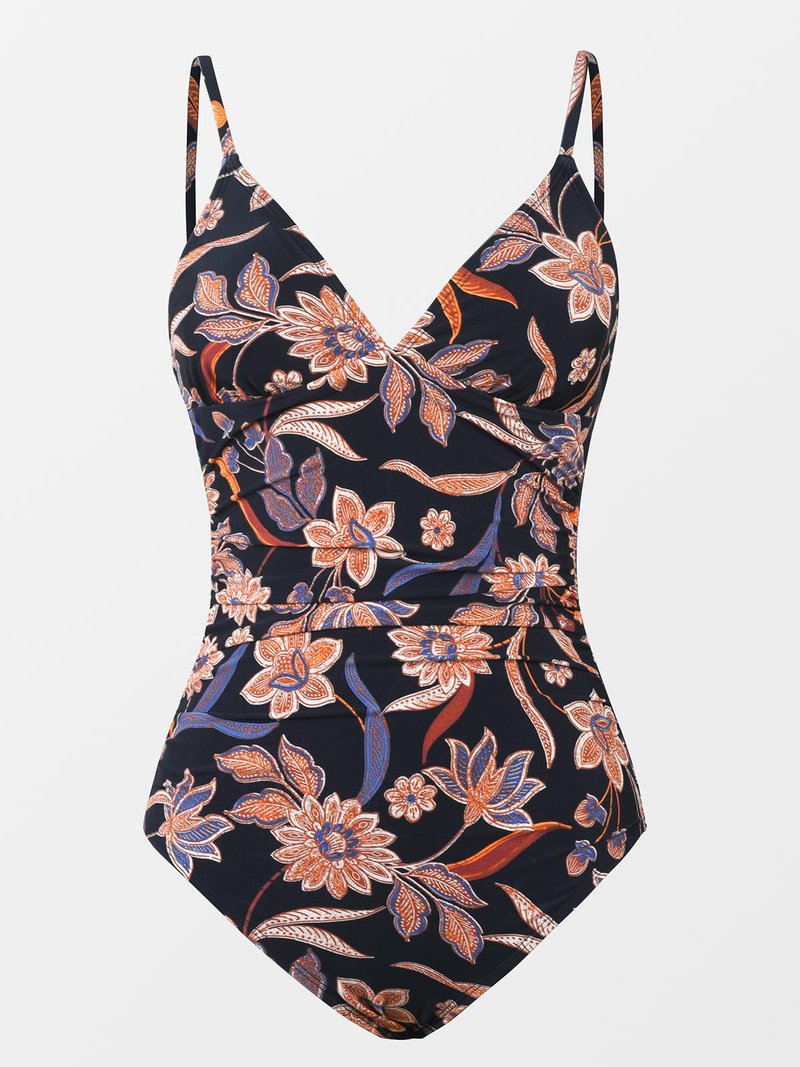 CUPSHE Women's One Piece Swimsuit Tummy Control V Neck Bathing Suits XXL