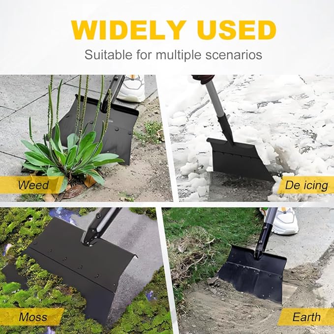 Ice Scraper Heavy Duty, 2026 New Multifunctional Cleaning Shovel, Ice Scraper, Garden Cleaning Scraper, Ice Chopper, Snow Shovel, Weed Remover & Floor Cleaning Scraper Tool (2)