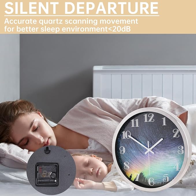 Wall Clock Modern 12 Inch Battery Operated Wall Clocks