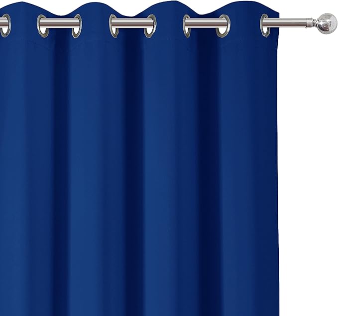 LEMOMO Blackout Curtains 52 x 84 inch/Royal Blue Curtains Set of 2