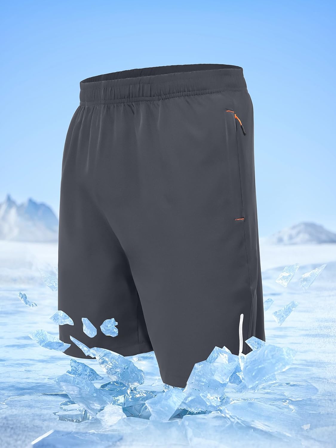 UIQUR Men's Athletic Shorts - Quick Dry Lightweight Workout & Running Shorts with Zipper Pockets | 7"/9" Options