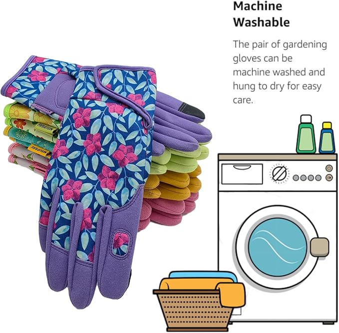 Thorn Proof&Puncture Resistant Gardening Gloves with Grip,Garden Gloves for Women, Leather Work Gloves,Gifts