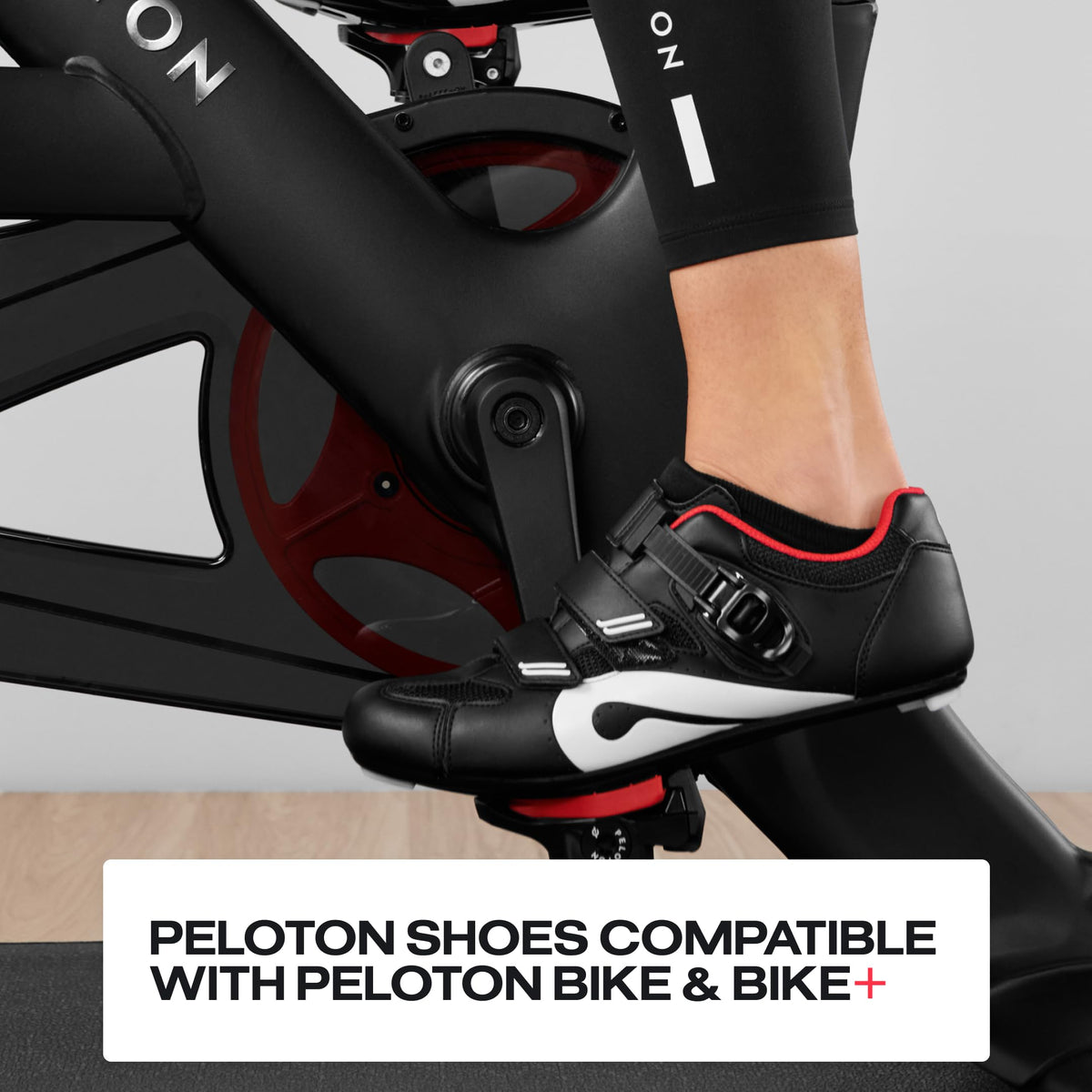 Peloton Unisex Adult Cycling Shoe, Black, Red, 13 Women/11 Men US