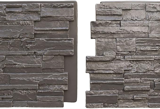 Ekena Millwork 48 5/8"W x 24 3/4"H x 1 1/4"D Cascade Stacked Stone, StoneWall