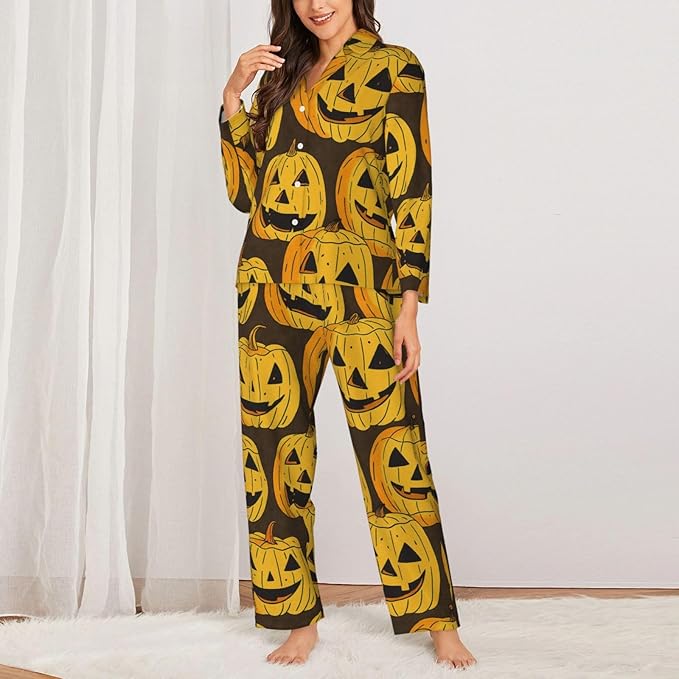 Retro Bee And Floral Women'S Pajama Sets Ultra-Soft Printed Sleepwear