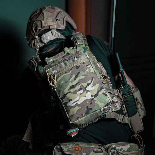 LONLOKE Tactical GP Wide/Tall Pouch,Molle General Purpose Pouches,Structured Horizontal/Vertical Utility Expanded Storage Bag with Hook and Loop Panel (TMC-02, Tall)