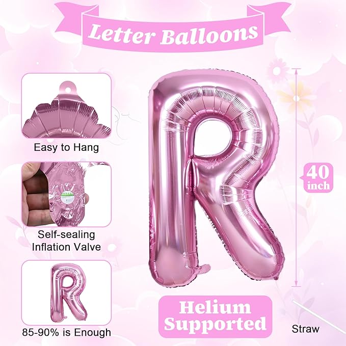 40inch Pink BRIDE Letter Balloons, Giant Pink Bride Foil Helium Balloon Banner with Heart Balloon for Bride to Be Wedding Engagement Bridal Shower Bachelorette Party Decoration