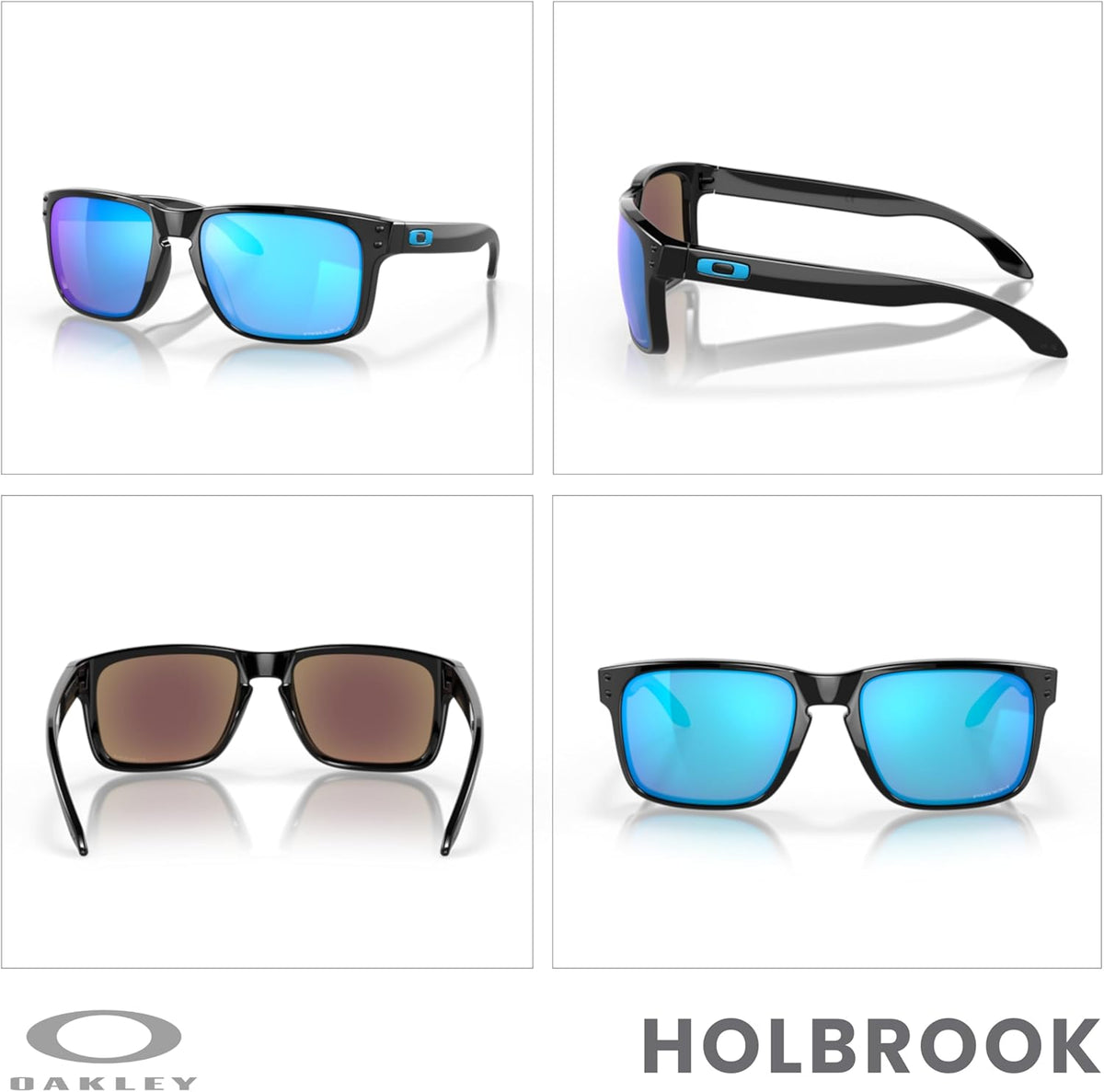 OAKLEY Holbrook OO9102 Square Sunglasses for Men+ Bundle Accessory Leash Kit, Microfiber Pouch