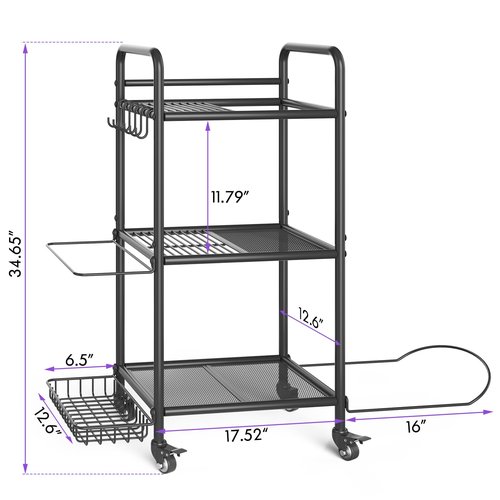 Home Gym Storage Rack Exercise Equipment Storage Organizer for Yoga Mat Dumbbells Kettlebells Foam Roller Yoga Strap & Resistance Bands, Ideal Yoga Mat Holder & Workout Equipment Organizer