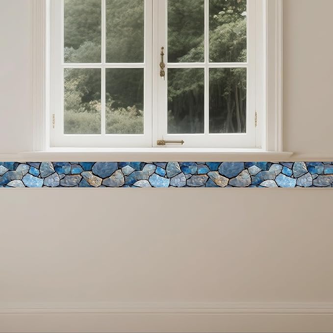 IVN Wallpaper Border Peeling and pasting Wall Stone Texture Decoration Wall