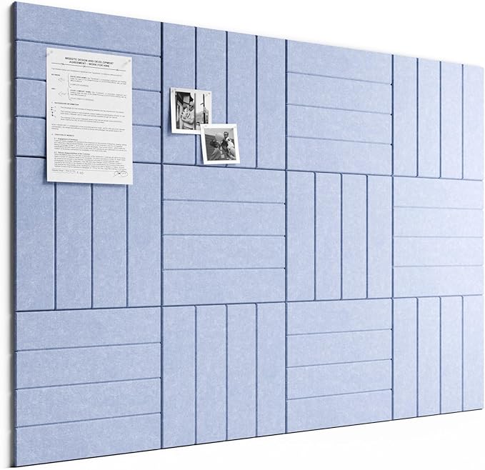 Bumusty Large Cork Board Alternative-48 x 36" Felt Bulletin Board Tiles