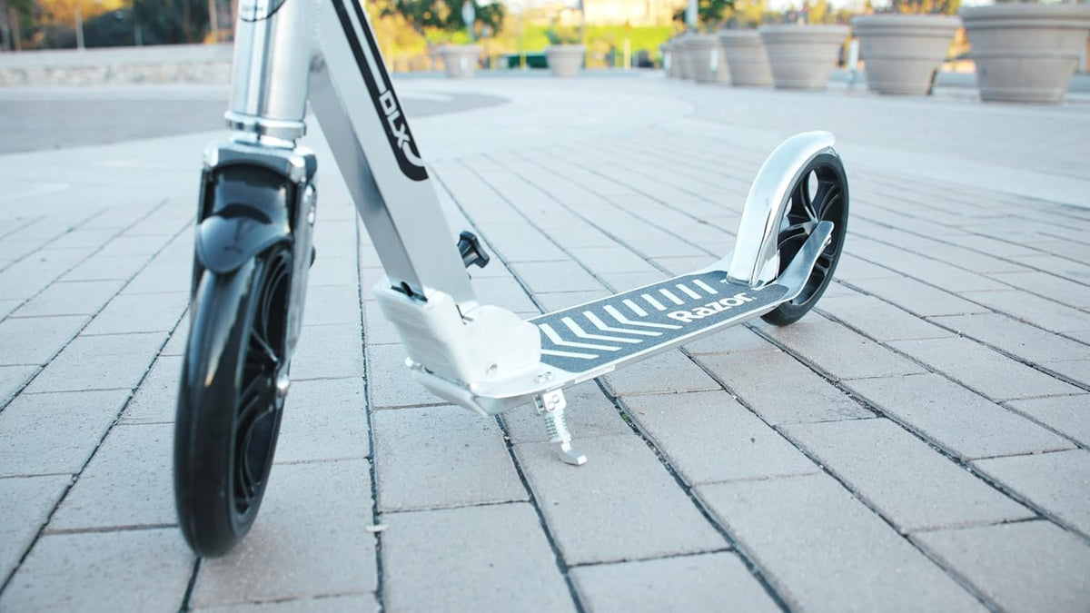 Razor A5 DLX Kick Scooter - Foldable Design, 8" Urethane Wheels, For Kids Ages 8+, Up to 220 lbs