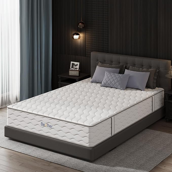 14 Inch Cal King Hybrid Mattress, 7-Zone Green Tea & Charcoal Cooling Gel Memory Foam Mattress in a box,Pocketed Springs for Isolate Motion, Pressure Relief, CertiPUR-US Certified, Support Comfort