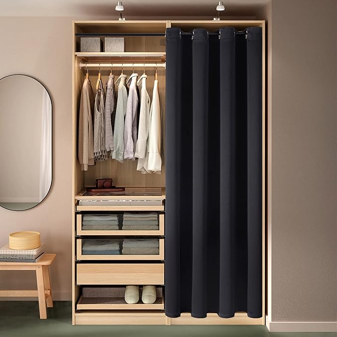 ChrisDowa Blackout Door Curtains