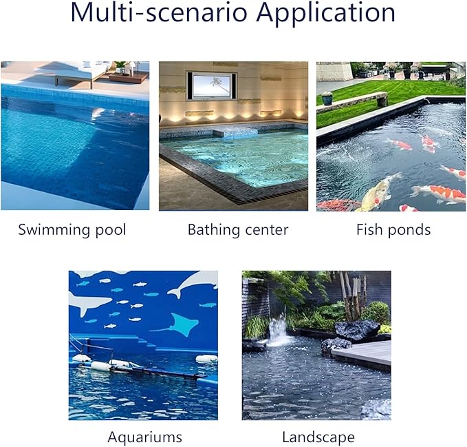Pool Surface Skimmer Cleaner, Automatic Robotic Pool Vacuum Cleaner, Pool Cleaner Robot, Pool Sweepers for Inground Swimming Pools