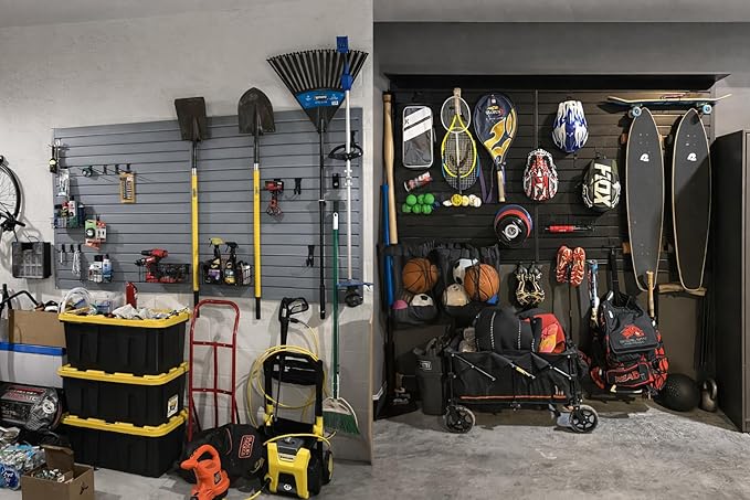 4'H x 4'W Slatwall Panel Garage Wall Organizer