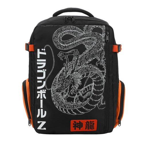 Bioworld Dragon Ball Z Shenron Line Art Black 17" Large Travel Backpack