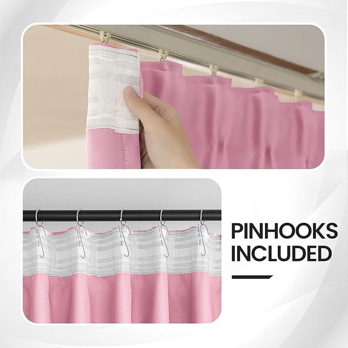 Toddler Teen Princess Curtains for Girls 2 Panels Set