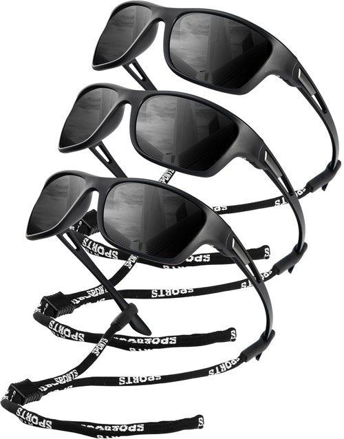 KALIYADI Polarized Sunglasses for Men, Sports Sun Glasses for Driving Cycling Fishing with UV protection