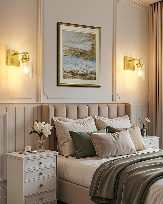 Rayogale Rechargeable Wall Sconce, Easy Install Dimmable Wireless Wall Lamps