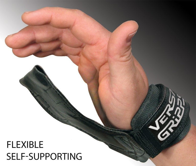 Versa Gripps Pro, Made in USA, Wrist Straps for Weightlifting Alternative, Best Training Accessory, XS, Black