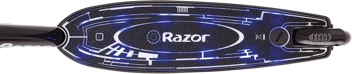 Razor Tekno Kick Scooter - Lightweight Steel Frame with Glowing Blue LED Deck | For Kids 6+
