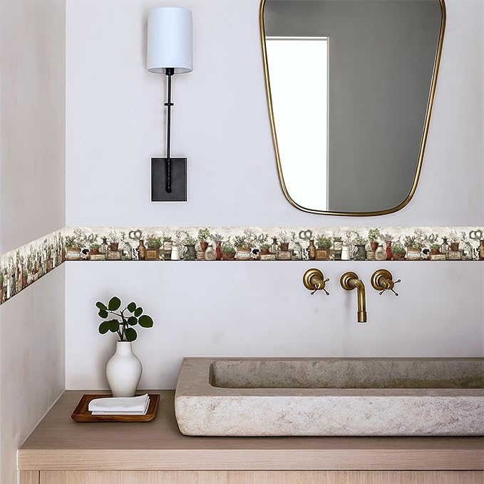 Farmhouse Peel and Stick Wallpaper Border
