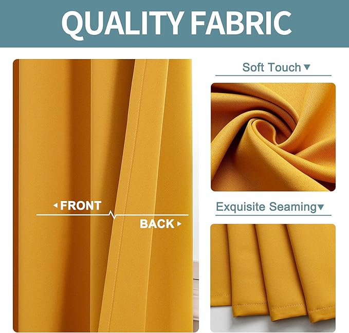 ChrisDowa Grommet Blackout Curtains