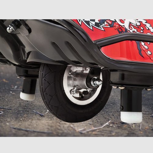AlveyTech Plastic Tip for the Stabilizing Post - Fits the Razor Crazy Cart (V1+) - White Plastic Replacement Set for Kids E-Kart, Heavy Duty Parts for Electric Crazy Scooter Cart 2-Pack
