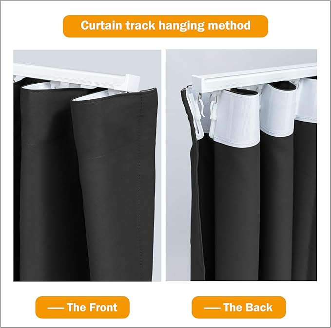 hoeflife Room Divider Curtains Blackout Floor to Ceiling Curtain