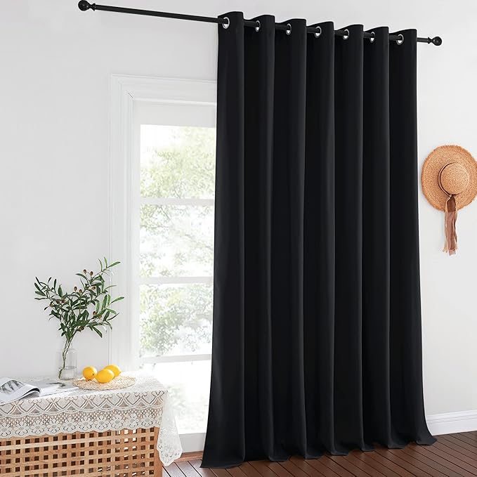 NICETOWN Black Out 144 inch Curtain