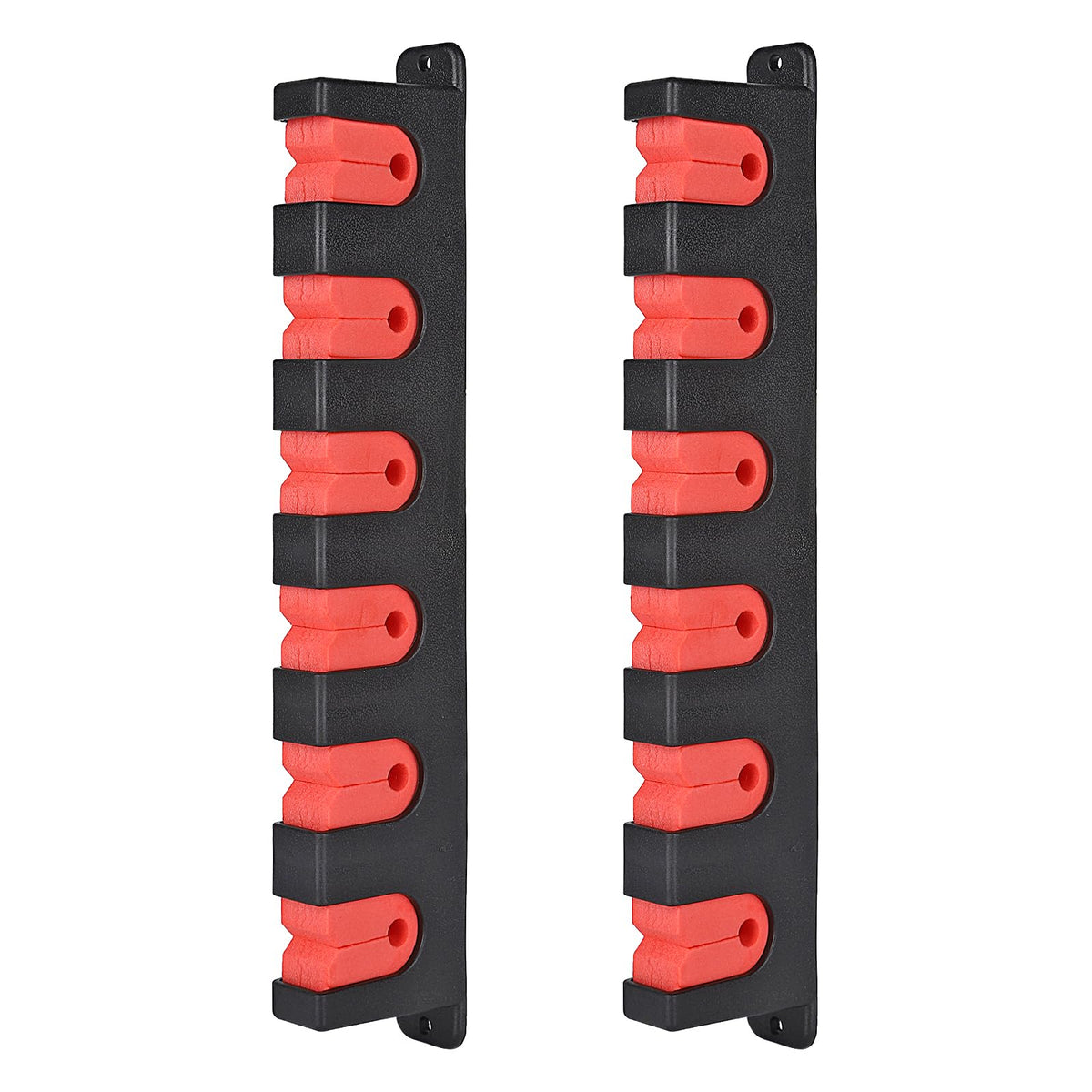 Axlksia Fishing Rod Holder Wall Mount, 1 Pair Fishing Pole Holders for Garage, Boats, 6 Fishing Rod Storage Racks