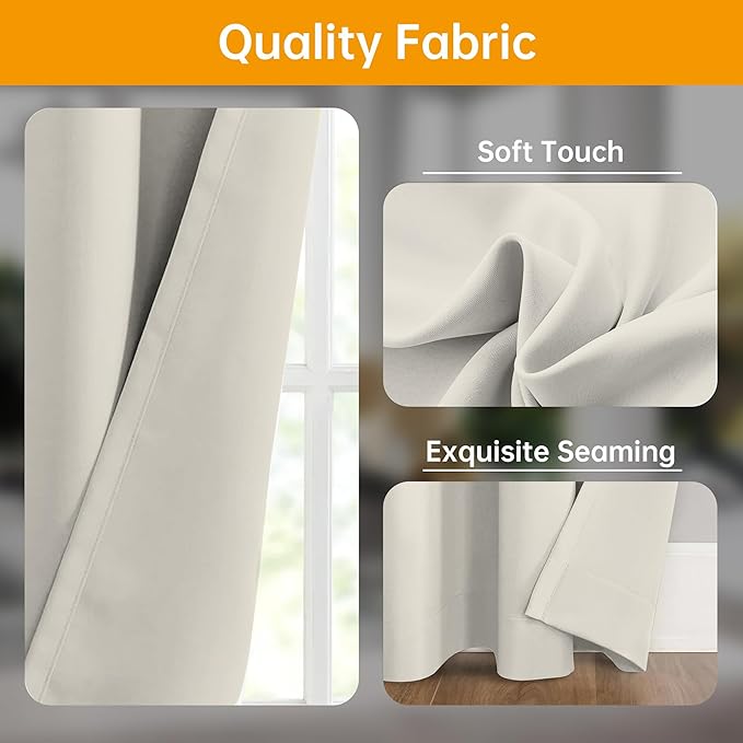 hoeflife Room Divider Curtains Blackout Floor to Ceiling Curtain
