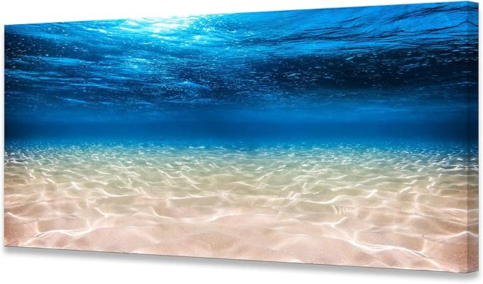 S00775 Print Artwork Blue Ocean Sea Wall Art Canvas Prints Picture Seaview