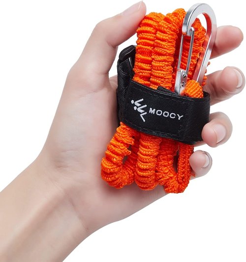 Kayak Fishing Accessories - Kayak Paddle Leash with Stretchable Coiled Design | Durable Rod Lanyard