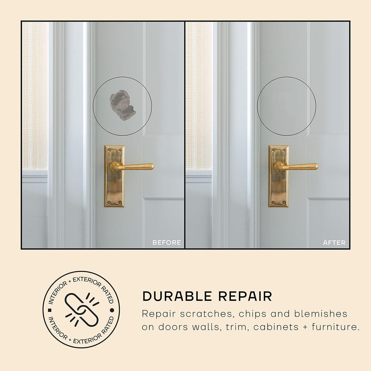 soto Beige Paint Touch Up, Multi-Surface, Matte Finish (No. 13 Smoked Salt) — 10 Milliliters of Scratch Repair for Furniture, Walls, Cabinets, Trim, Doors, Indoor/Outdoor