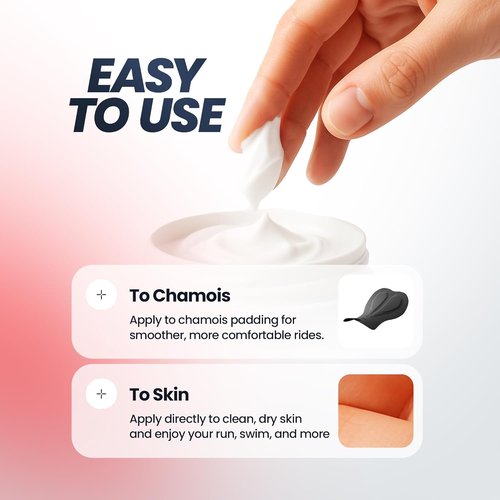 Anti-Chafe Chamois Cream for Cycling & Running – Non-Greasy, Sweat-Resistant Formula for Long Workouts