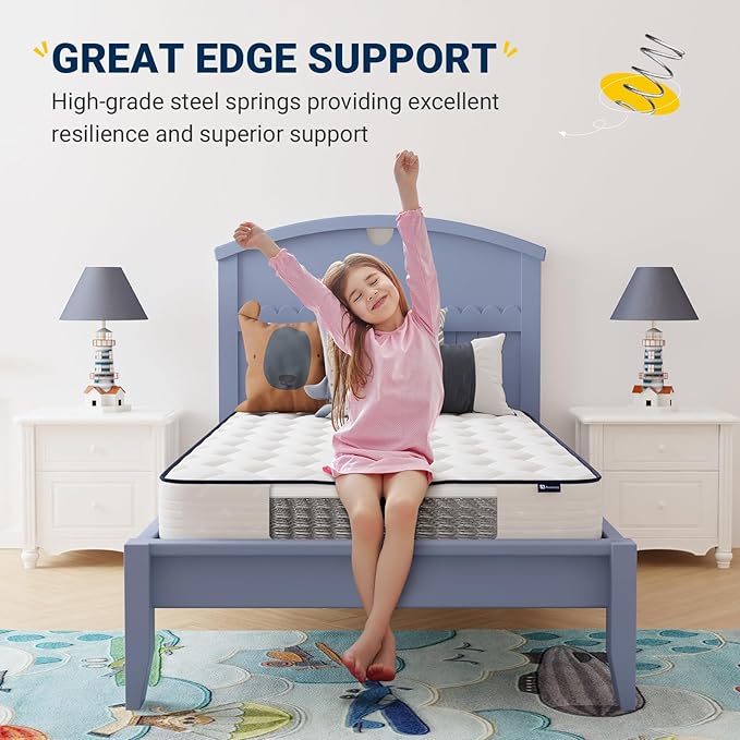 Avenco 8 Inch Full Mattress, Mattresses in a Box, Medium Soft, Breathable Fabric Cover & Adaptive Support, CertiPUR-US Certified, Full Size Mattress in Guest and Kids Bedroom