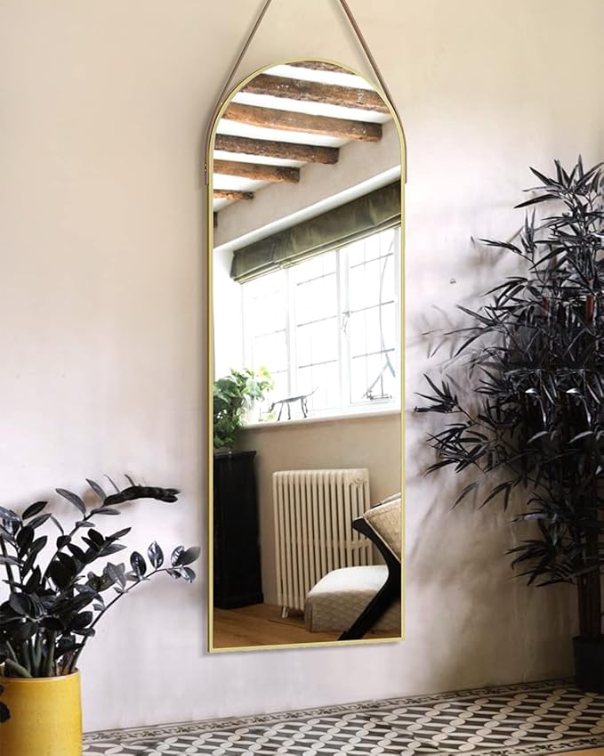 OGCAU 48'' x 16'' Full Length Mirror Wall-Mounted, Full Body Hanging Mirror