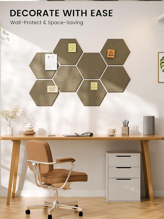 Fluxynara Hexagon Cork Board Alternative