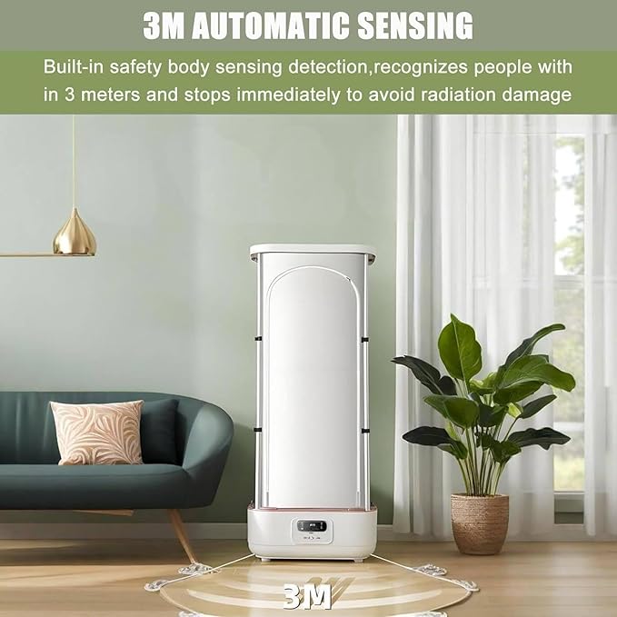 Portable Clothes Dryer and Automatic Ironing Machine, 900w Vertical Steam Iron with Smart Machine Features, Steam Closet for Clothes & Fabric, One-Key Care, Quick-Drying Steam